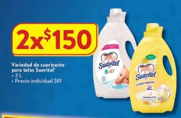 Oferta de Suavitel - Variedad De Suavizante Para Telas por $150 en Walmart