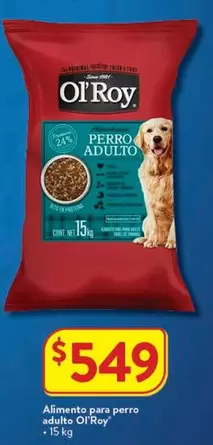 Oferta de Ol'Roy - Para Perro Adulto por $549 en Walmart