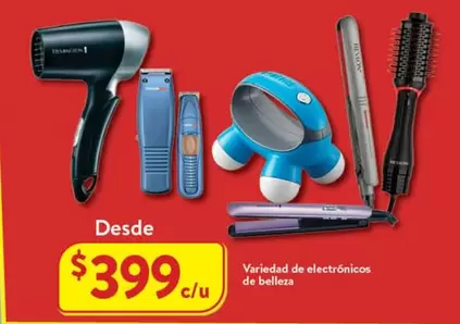 Oferta de Variedad De Electronicos De Belleza por $399 en Walmart