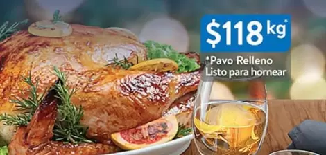 Oferta de Pavo Relleno Listo Para Hornear por $118 en Walmart