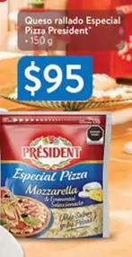 Oferta de President - Queso Rallado Especial Pizza por $95 en Walmart