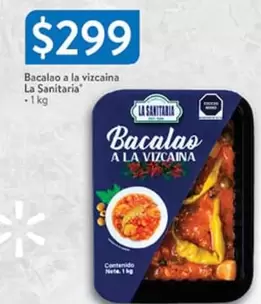 Oferta de Bacalao A La Vizcaina por $299 en Walmart