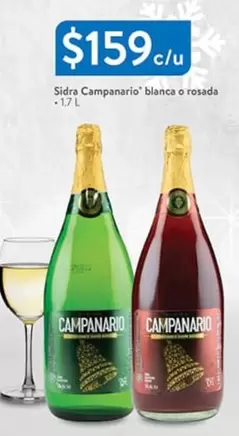 Oferta de Campanario - Sidra  Blanca O Rosada por $159 en Walmart