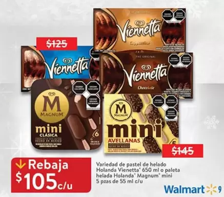 Oferta de Magnum - Variedad De Pastel De Helado Holanda Vienecta por $145 en Walmart