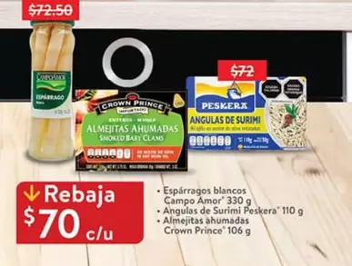 Oferta de Peskera - Espárragos Blancos por $70 en Walmart