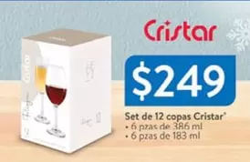 Oferta de Set De 12 Copas por $249 en Walmart