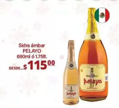 Oferta de Sidra Ámbar por $115 en La Comer