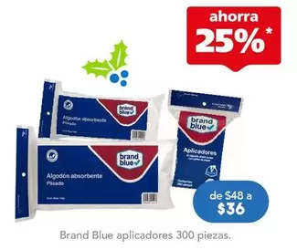 Oferta de Brand Blue - Aplicadores por $36 en Farmacia San Pablo