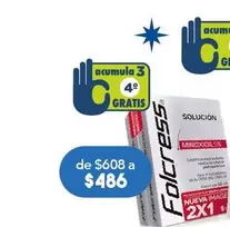 Oferta de Folcress - Solución Minoxidil 5% por $486 en Farmacia San Pablo