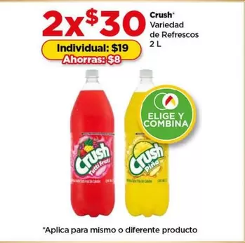 Oferta de Crush - Variedad De Refrescos por $30 en Bodega Aurrera