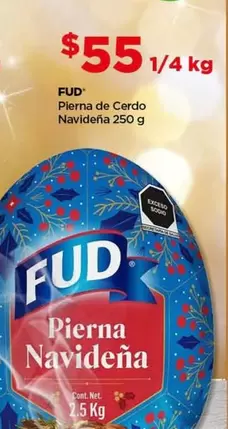 Oferta de Fud - Pierna De Cerdo Navideña por $55 en Bodega Aurrera