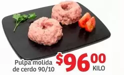 Oferta de Pulpa Molida De Cerdo 90/10 por $96 en Soriana Híper