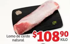 Oferta de Natural - Lomo De Cerdo por $108.9 en Soriana Híper