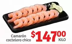 Oferta de Camaron Coctelero Chico por $147 en Soriana Híper