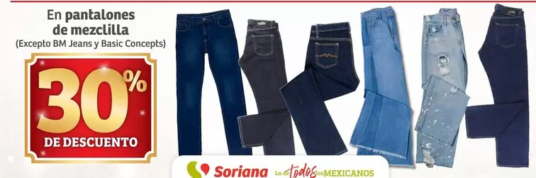 Oferta de Soriana - En Pantalones De Mezclilla en Soriana Híper