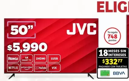 Oferta de JVC - Elign 748 Tub C/40 20 km/h por $5990 en Soriana Híper