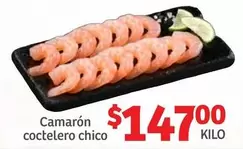 Oferta de Camaron Coctelero Chico por $147 en Soriana Híper