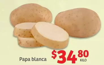 Oferta de Papa Blanca por $34.8 en Soriana Híper