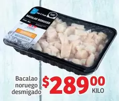 Oferta de Bacalao Noruego Desmigado por $289 en Soriana Híper