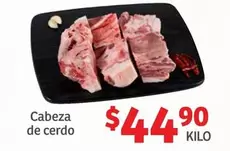 Oferta de Cabeza De Cerdo por $44.9 en Soriana Híper