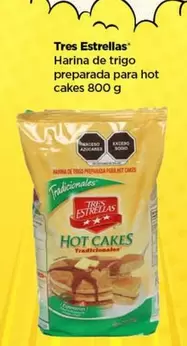 Oferta de Tres Estrellas - Harina De Trigo Preparada Para Hot Cakes en Bodega Aurrera