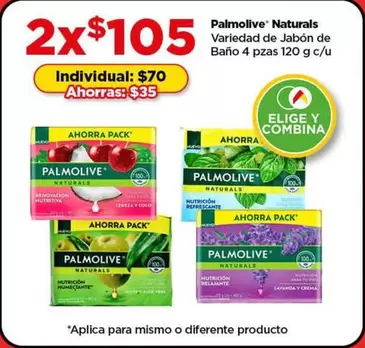 Oferta de Palmolive - Naturals por $70 en Bodega Aurrera