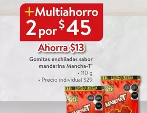 Oferta de Gomitas Enchiladas Sabor Mandarina por $45 en Walmart