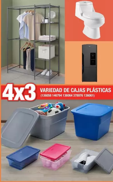 Oferta de Variedad De Cajas Plasticas en The Home Depot