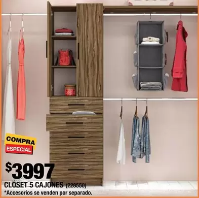 Oferta de Closet 5 Cajones por $3997 en The Home Depot