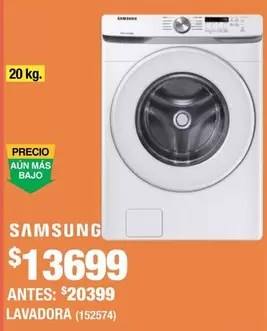 Oferta de Samsung - Lavadora por $13699 en The Home Depot