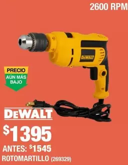 Oferta de Dewalt - Rotomartillo por $1395 en The Home Depot