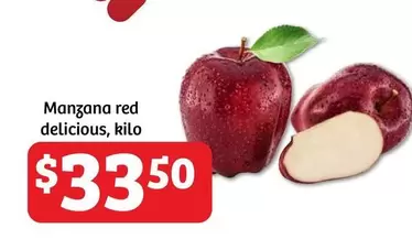 Oferta de Manzana -  Red Delicious por $33.5 en Soriana Híper