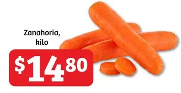 Oferta de Zanahoria por $14.8 en Soriana Híper