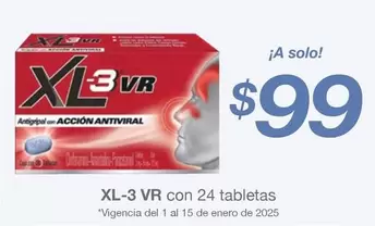 Oferta de Solo - Xl-3 Vr 24 Tabs en Soriana Híper