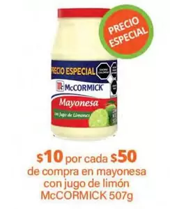 Oferta de McCormick - Mayonesa Con Jugo De Limón en La Comer