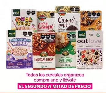 Oferta de Todos Los Cereales Orgánicos en La Comer