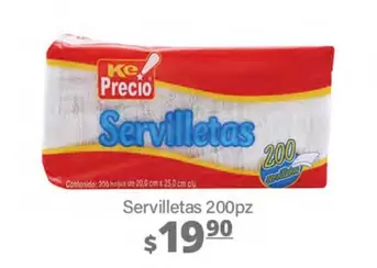 Oferta de Ke Precio - Servilletas por $19.9 en La Comer