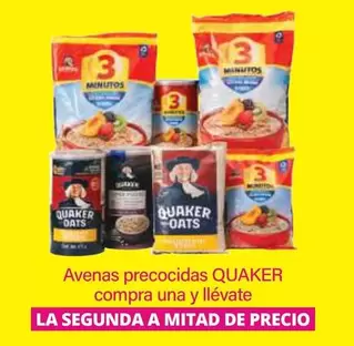 Oferta de Quaker - Avenas Precocidas  en La Comer