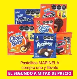 Oferta de Marinela - Pastelitos en La Comer