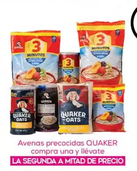 Oferta de Quaker - Avenas Precocidas Compra Una Y Llévate en Fresko