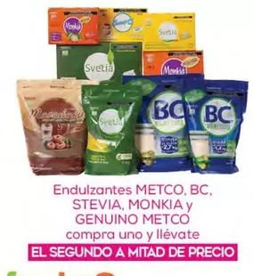 Oferta de Metco/Bc/Stevia/Monkia/Genuino Metco - Endulzantes  en Fresko