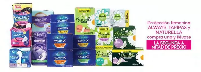 Oferta de Always/Tampax/Naturella - Protección Femenina en Fresko