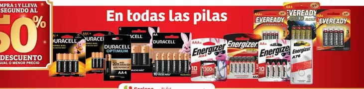 Oferta de Duracell - En Todas Las Pilas en Soriana Híper