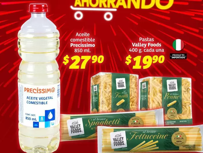 Oferta de Valley Foods - Aceite Comestible por $27.9 en Soriana Híper