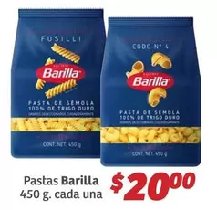 Oferta de Barilla - Pastas por $20 en Soriana Híper