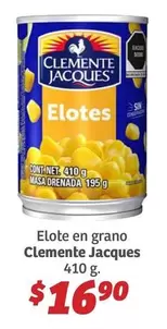 Oferta de Clemente Jacques - Elote En Grano por $16.9 en Soriana Híper