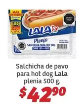 Oferta de MAS - Salchicha De Pavo Para Hot Dog por $42.9 en Soriana Híper