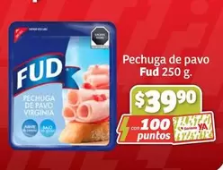 Oferta de Fud - Pechuga De Pavo por $39.9 en Soriana Híper