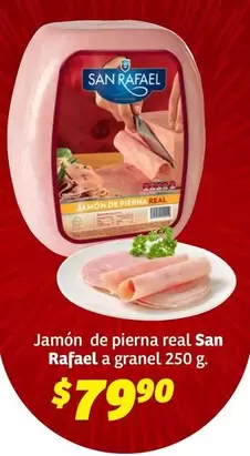 Oferta de San Rafael - Jamon De Pierna Real por $79.9 en Soriana Híper