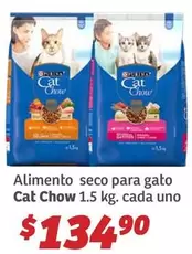 Oferta de Purina - Cat Chow Alimento Seco Para Gato por $134.9 en Soriana Híper